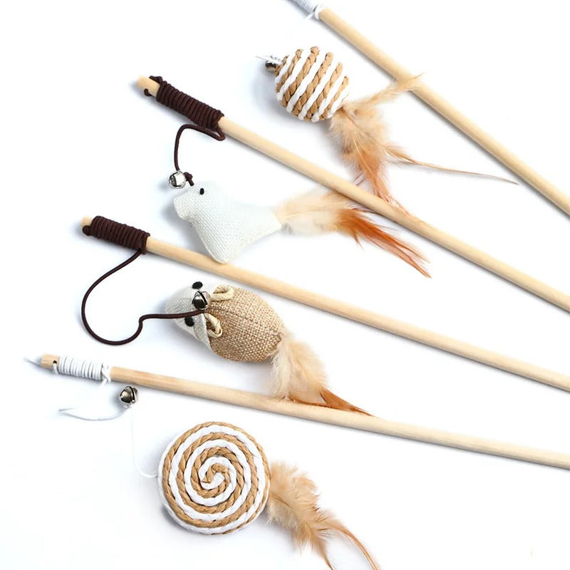 Kitten Teaser Feather Toys