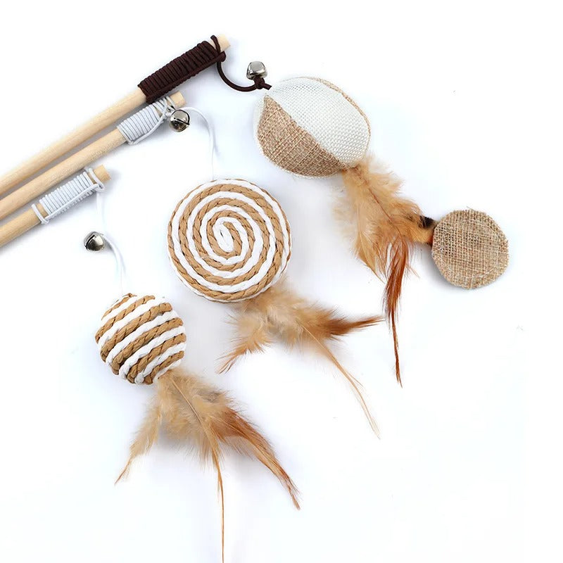 Kitten Teaser Feather Toys