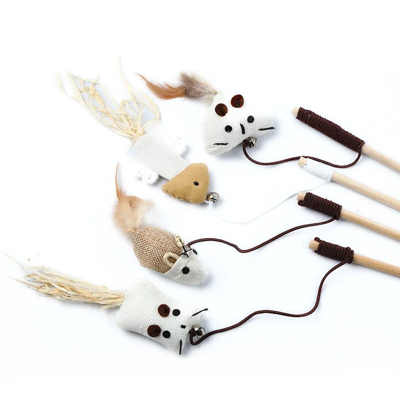 Kitten Teaser Feather Toys